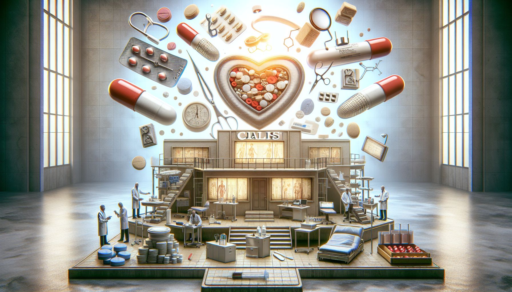 Imagem ilustrativa de comprimidos de Cialis